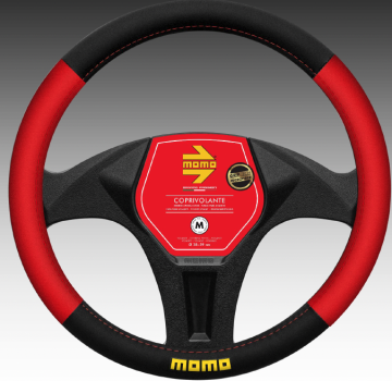 MOMO steering wheel cover SWC EASY microfibre RED-BLK - M